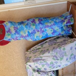 Fluttery Watercolor Dress by Khaki Krew